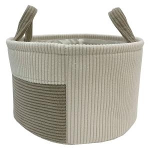 POCOline Korb weiß Samt H/D: ca. 16x27 cm