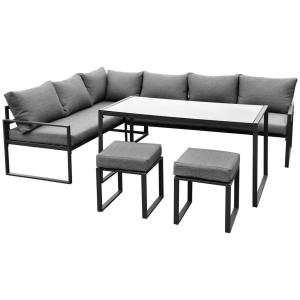 POCOline Loungeset Madrid anthrazit Stahl