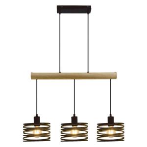 POCOline Pendelleuchte Lya Holz Metall B/H: ca. 70x120 cm E…