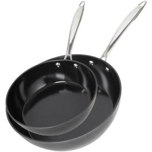 POCOline Pfannenset schwarz Aluminium 2 tlg.