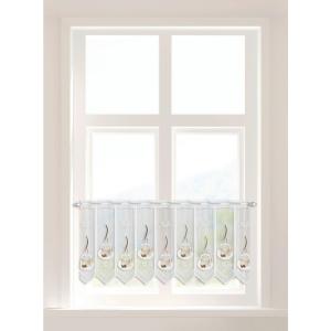 POCOline Scheibengardine Kaffee braun B/L: ca. 145x45 cm