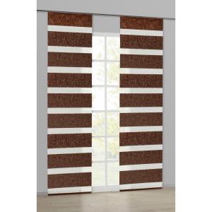 POCOline Schiebevorhang Mandy braun B/L: ca. 60x245 cm