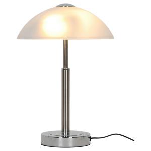 POCOline Tischleuchte Chrom Glas Metall H/D: ca. 43x29 cm E…