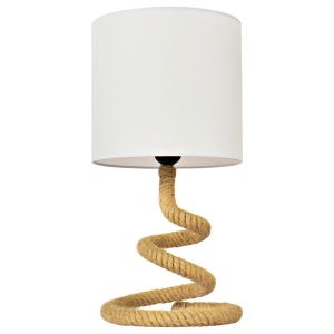 POCOline Tischleuchte weiß Metall H/D: ca. 42x22 cm E27 1 B…