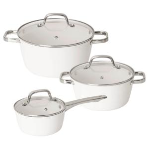 POCOline Topfset weiß Aluminium 6 tlg.