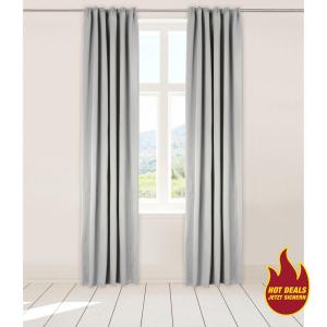 POCOline Verdunklungsvorhang Juna silber B/L: ca. 135x245 cm