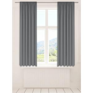 POCOline Verdunklungsvorhang Luna grau B/L: ca. 135x175 cm