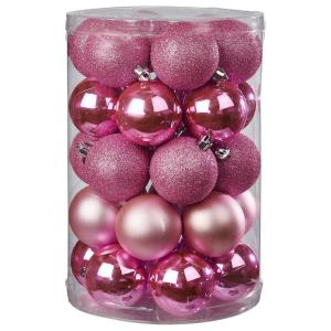 POCOline Weihnachtskugelset rosa