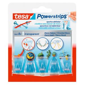 Powerstrips transparent Kunststoff B/H/L: ca. 18,5x34x13,5…