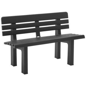 ProGarden Gartenbank Genziana anthrazit Kunststoff B/H/L: c…
