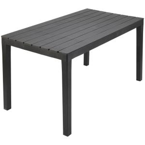 ProGarden Gartentisch Sumatra anthrazit Kunststoff B/H/L: c…