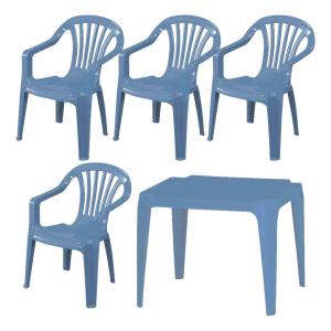 ProGarden Kindermöbel-Set hellblau Kunststoff B/H/L: ca. 38…