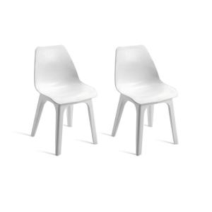 ProGarden Sessel EOLO 2er-Set weiß Polypropylen B/H: ca. 45…