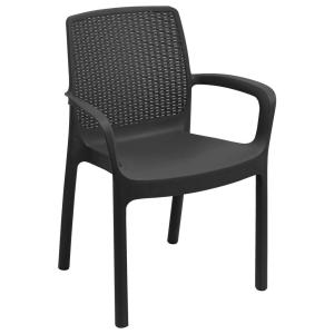 ProGarden Stuhl Regina anthrazit Kunststoff B/H/L: ca. 45x4…