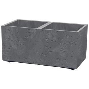 Prosperplast Blumentopf mit Rollen Sierra Case grau Kunstst…