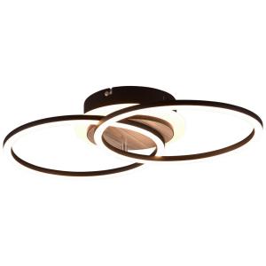 Reality LED-Deckenleuchte R62783635 Giro schwarz MDF Metall…
