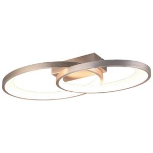 Reality LED-Deckenleuchte R64482107 Malaga nickel matt Meta…