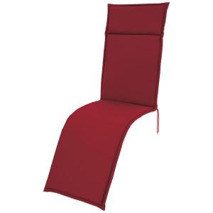 Relaxauflage rot Polyester B/H/L: ca. 50x4,5x174 cm