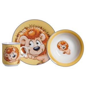 Ritzenhoff & Breker Kinder-Geschirrset Happy Zoo Leo bunt P…
