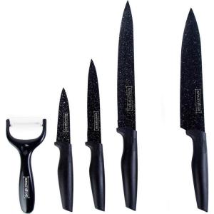 Royalty Line Messerset schwarz Edelstahl 5 tlg.