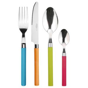 SAN IGNACIO Besteckset HAPPIE COLORS bunt Edelstahl 24 tlg.