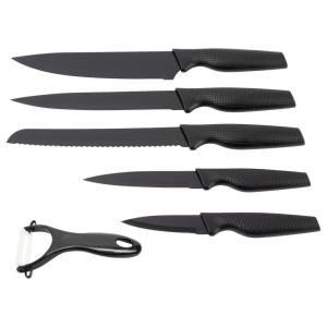 SAN IGNACIO Messerset WILLOW schwarz Edelstahl 6 tlg.