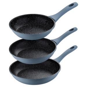 SAN IGNACIO Pfannen-Set NIZA blau Aluminium
