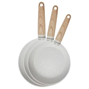 SAN IGNACIO Pfannenset ACACIA weiß Aluminium 3 tlg.