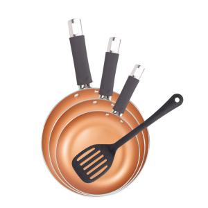 SAN IGNACIO Pfannenset BROTO REECO orange Aluminium 3 tlg.