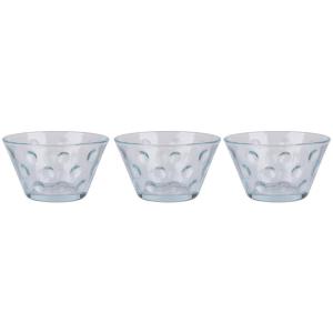 Schalen-Set transparent Glas B/H/L: ca. 20x13x43 cm