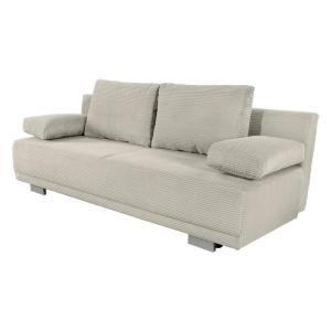 Schlafsofa Greige Microfaser B/H/T: ca. 196x78x82 cm