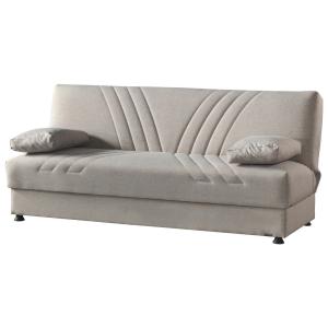 Schlafsofa Kemer beige Microfaser B/H/T: ca. 198x88x84 cm
