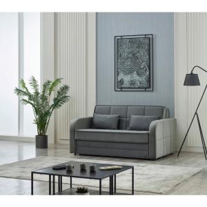 Schlafsofa Moleron grau Polyester B/H/T: ca. 171x94x111 cm