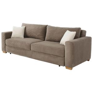 Schlafsofa taupe Polyester B/H/T: ca. 237x90x104 cm