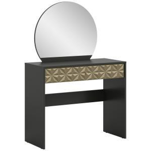 Schminktisch PRISMA schwarz gold Hochglanz Optik B/H/T: ca.…