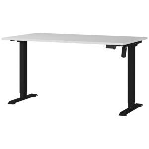 Schreibtisch 8023-581 Lichtgrau schwarz B/H/T: ca. 140x118x…