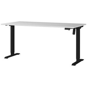 Schreibtisch 8024-581 Lichtgrau schwarz B/H/T: ca. 160x118x…