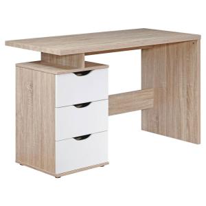 Schreibtisch Eiche Sonoma Nachbildung weiß B/H/T: ca. 120x7…
