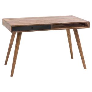 Schreibtisch natur schwarz Lack matt B/H/T: ca. 117x75x60 cm