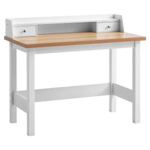 Schreibtisch weiß Eiche weiß Optik B/H/T: ca. 106x90x53 cm