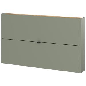 Schuhschrank 1392-629 Eiche Navarra Nachbildung grün B/H/T:…