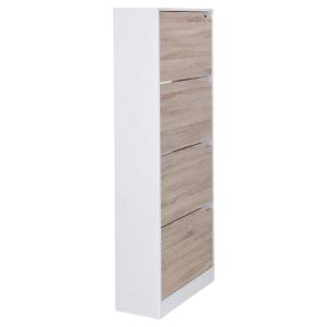 Schuhschrank Eiche Sonoma Nachbildung weiß B/H/T: ca. 60x15…