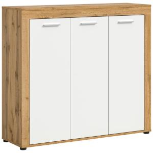 Schuhschrank JAM Eiche Wotan Nachbildung weiß B/H/T: ca. 12…