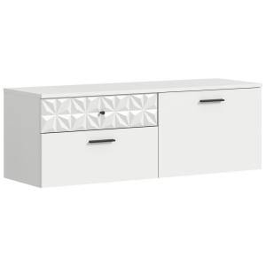 Schuhschrank Prisma weiß weiß Hochglanz B/H/T: ca. 110,2x38…