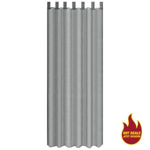 Sensation Schlaufenvorhang Look silber B/L: ca. 140x235 cm
