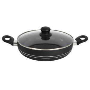 Servierpfanne schwarz Aluminium