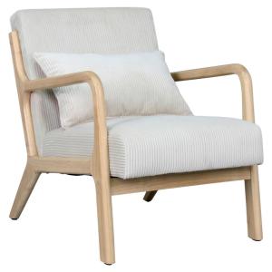 Sessel NOHR natur weiß B/H/T: ca. 65,2x80,6x76 cm
