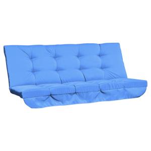 Sitzkissen blau Polyester B/H/L: ca. 100x8x170 cm