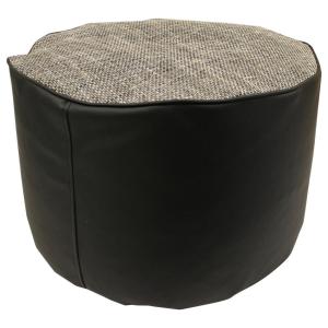 Sitzkissen Pouf schwarz grau B/H/T: ca. 55x37x55 cm
