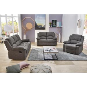 Sofa 3-2-1 anthrazit B/H/T: ca. 204x97x87 cm